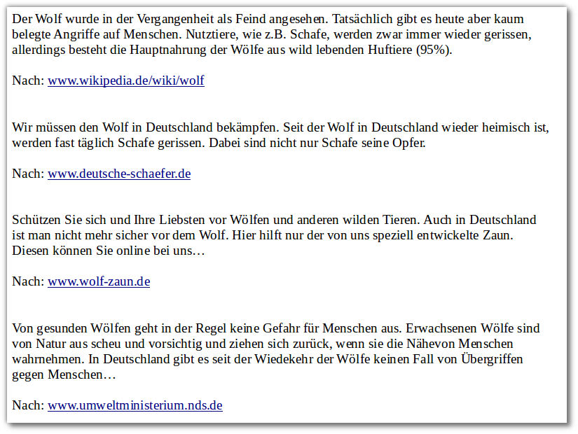 Sind Wölfe gefährlich?